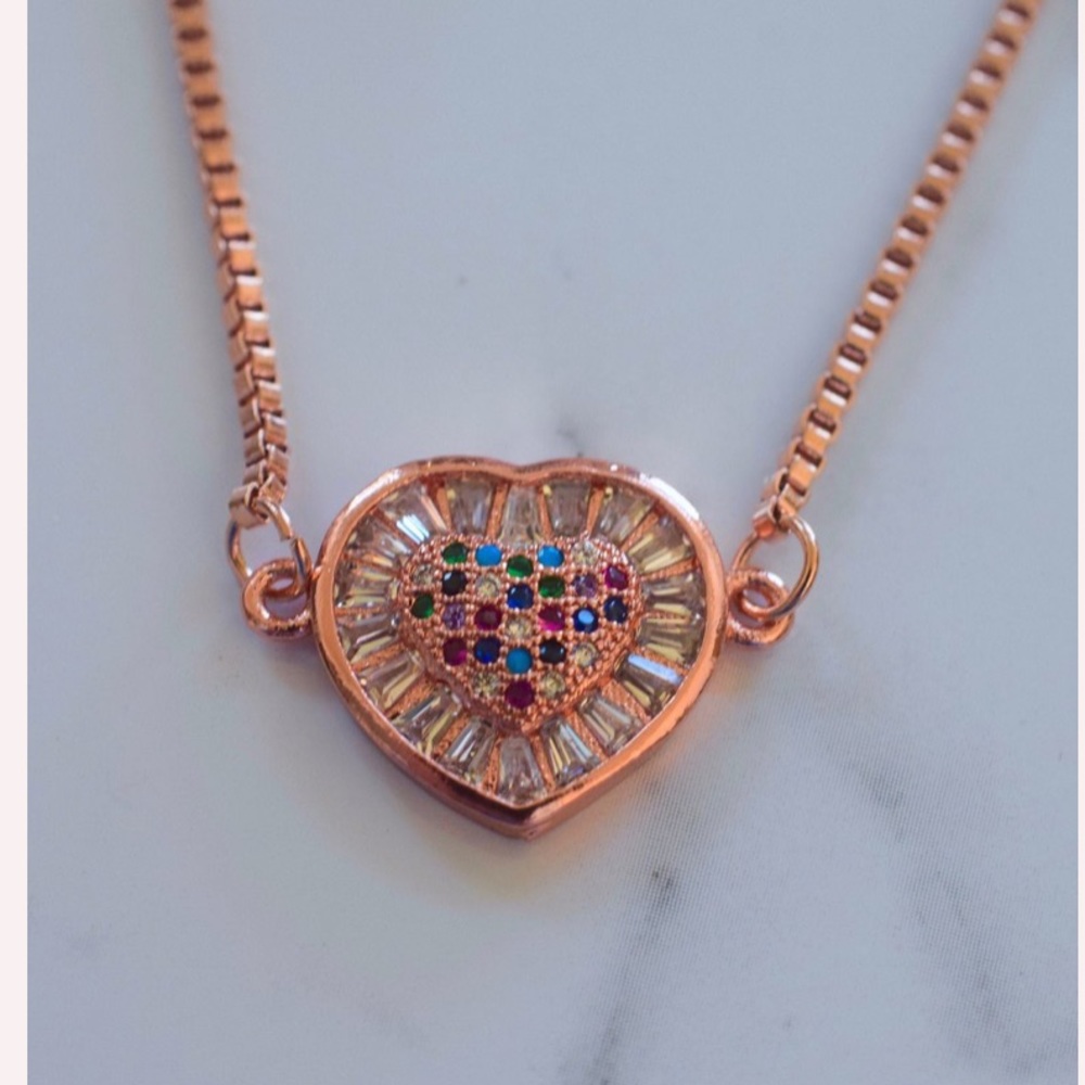 Rose Gold Heart Bracelet